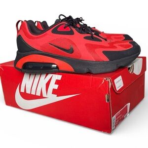 Nike Air Max Red and Black Sneakers